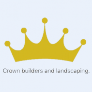 Crown builders and landscaping logo